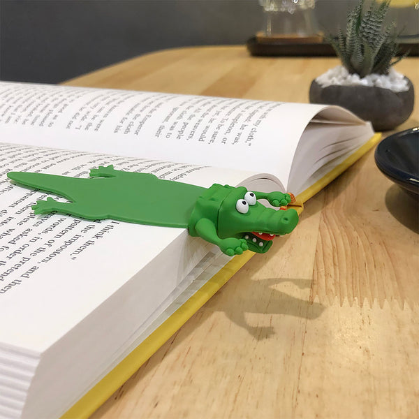 Funny Squashed Animal Crocodile Bookmark