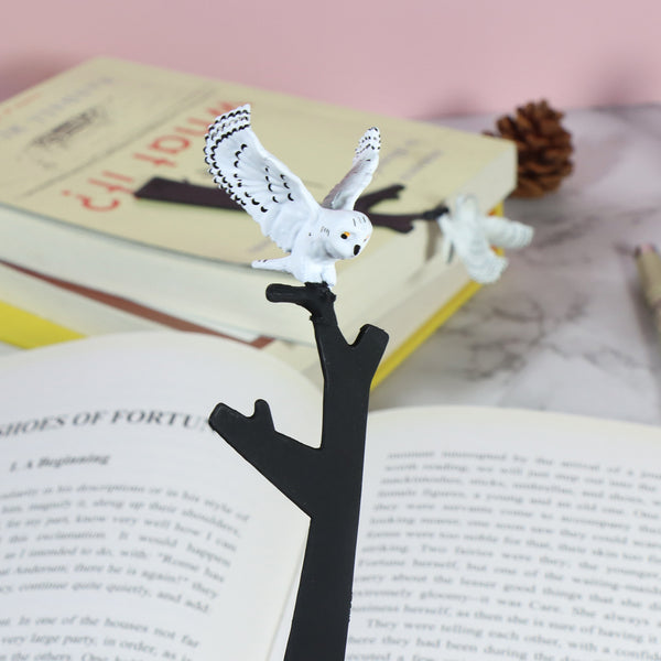 Creative Wizard Snowy Owl Bookmark Novelty Book Mark from The Magic School