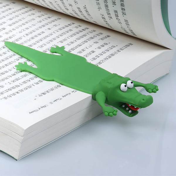 Funny Squashed Animal Crocodile Bookmark